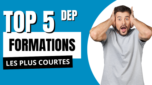 DEP : top 5 des formations les plus courtes